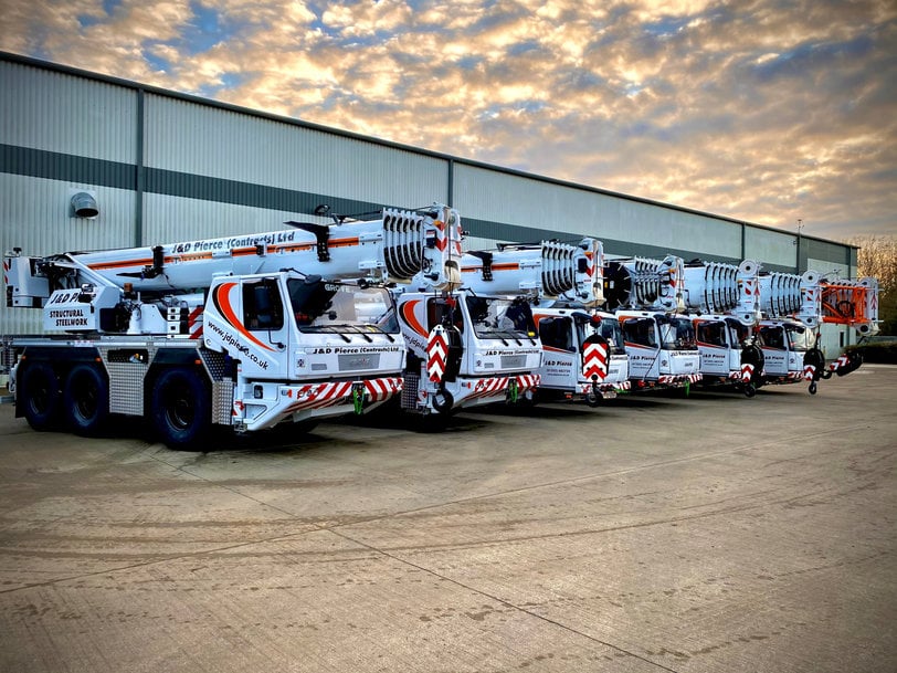 Six new Grove all-terrain cranes for J & D Pierce